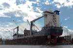 Containerschiff Berta, IMO 9184225, im Dock von der Norderwerft im Hamburger Hafen...