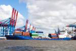 Die  Atlantic Coast  IMO:9129469,(General Cargo) auf der Elbe im Hamburger Hafen  am 20.06.2015...