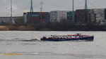 NORDSEE IV  (Reg.-Nr. H 15471) am 9.1.2016, Hamburg, Höhe Tollerort /Barkasse / Lüa 18,0 m, B 4,67 m, Tg 1,32 m / 230 PS / 89 Fahrgäste / 1930 bei Blohm & Voss, Hamburg

