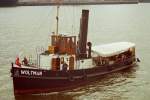 Schleppdampfer Woltman Baujahr 1904  Nach erfolgreicher Restaurierung ist Woltman seit 2004 wieder betriebsbereit und oft im Hamburger Hafen zu sehen.