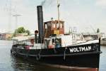 Schleppdampfer Woltman Baujahr 1904 Nach erfolgreicher Restaurierung ist Woltman seit 2004 wieder betriebsbereit und oft im Hamburger Hafen zu sehen.