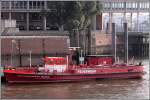Das Feuerlschboot OBERSPRITZENMEISTER REPSOLD am 10.10.2005 an der Kehrwiederspitze im Hamburger Hafen.
