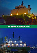 Zollboot HELGOLAND am Abend des 06.05.2017 im Hafen von Hamburg.