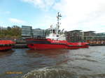 SD ROVER (IMO 9618745) am 23.4.2017, Hamburg, Elbe, Schlepperponton Neumühlen /    Rotor-Schlepper / BRZ 294 / Lüa 28,67 m, B 9,8 m, Tg 4,8 m / 2 Caterpillar 3516 C, ges.