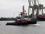 BUGSIER 10 (3)   (IMO 9429560) am 2.8.2017, Hamburg, Elbe Höhe Neumühlen  /     Schlepper / GT 485 / Lüa 33,10 m, B 12,6 m, Tg 6,1 m / 1 Wärtsilä-Diesel, ges.