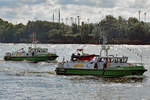 Zollboote ERICUS und KEHRWIEDER am 02.09.2017 anlässlich der  Zollboot-Parade  beim  Tag des Zolls 