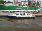 WS 23 am 23.5.2017, Hamburg, Elbe, an der Überseebrücke /    Streifenboot der Wasserschutzpolizei Hamburg / Lüa 17,75 m, B 4,9 m, Tg 1,4 m / 346 kW, 12 kn / Baujahr 2001 /  