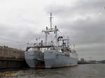 STUBNITZ (IMO 6513774) am 16.7.2017: Heckansicht, Hamburg, Elbe Baakenhöft  /  Ex-Name: ROS 701 STUBNITZ /  Kühlschiff / BRZ 2.541 / Lüa 79,78 m, B 13,2 m, Tg 4,9 m / 2 Diesel, VEB