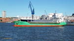 ARKLOW FORTUNE (IMO 9361744) am 8.10.2017, Hamburg,Elbe, einlaufend Werfthafen Blohm+Voss /  Stückgutschiff  / BRZ 2.998  / Lüa 89,95 m, B 14,5 m, Tg 5,79 m / 1 Diesel, 2.606 kW ( 2.728 PS),