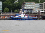 FAIRPLAY IX (3) (IMO 9725093) am 22.6.2018, Hamburg, Elbe, Schlepperponton Neumühlen /  Tractor Hybrid Schlepper für Hafen Assistenz und Küsten Verschleppungen und Bergungen  / BRZ 494