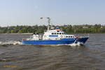 WS 1 BÜRGERMEISTER BRAUER (IMO 9015959) Hamburg, Elbe Höhe Bubendeyufer /  Küstenstreifenboot der WSP Hamburg / BRZ 140 / Lüa 29,5 m, B 6,4 m, Tg 2,0 m / 3 Diesel, MWM, ges.