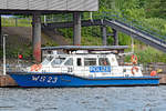Polizeiboot WS 23 im Hafen von Hamburg am 27.05.2019