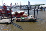 THOMAS EHLERS (ENI 05104710)(H 14008) am 14.6.2019, Hamburg, Elbe, Ehlers Liegeplatz im Niedernhafen (City-Sportboothafen) /  Ex-Namen: EDWIN (1954-2009, Theodor Kau/Barkassen-Centrale Ehlers) >BORBI