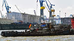Schubboot ORCA (04401820, 26,98 x 5,55 m)am 26.05.2020 im Hafen von Hamburg