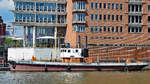Wasserboot HADERSLEBEN am 26.05.2020 im Sandtorhafen Hamburg.