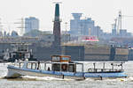 Barkasse OTTO ABICHT (Europanummer: 05108320) am 26.05.2020 im Hafen von Hamburg. Reederei Rainer Abicht