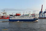 QUEST (IMO 8913904) am 7.9.2020, Hamburg, Elbe, am Werftkai  Blohm + Voss /
Ex-Namen: SEA ENDURANCE(2016-2018),  QUEST (2007), DISKO II (2004), SAQQIT ITTUK (1992) /
Passagierschiff / BRZ 1211 / Lüa 49,9 m, B 10,8 m, Tg 3,5 m / MAN-B&W/Alpha 6l28/32 A-DVO, 1471 kW (2000 PS), 12 kn / 52 Pass. / gebaut 1992 in Frederikshavn, Dänemark / Flagge: Färöer, Heimathafen: Torshavn / eingesetzt für 5-tägige Nordsee-Expeditionsfahrten durch Reederei Paulsen (Adler Schiffe) / 
