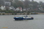 WS 31 (ENI 04810150) (H 3431) am 11.11.2020. Hamburg, Elbe Höhe Övelgönne /
Schweres Hafenstreifenboot der Wasserschutzpolizei Hamburg / Lüa 17,65 m, B 4,9 m, Tg 1,61 m / 1 Diesel, MAN, 420 kW (571 PS) / gebaut 2002 bei Barthel Werft, Derben, Sachsen Anhalt /
