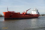 UIKKU (IMO 9797814), Backbordseite, am 22.2.2021, Hamburg, Elbe, Köhlfleet-Hafen /   Ex-Name: STEN TOR /  Chemie- und Produktentanker  / BRZ 14.402 / Lüa 156 m, B 23,78 m, Tg 9,6 m / 1