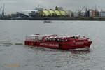 BALLINSTADT (ENI 05101090) am 28.3.2022, Hamburg, Landungsbrücken, Brücke 10 /    Ex-Name:  JETTE /  Barkasse / Lüa 17,68 m, B 4,8 m / Maritime-Circle-Line, Hamburg / gebaut 1962 /