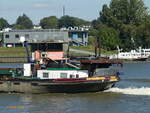 LOUISE L (ENI 04022360), Detail: Heckansicht / am 15.9.2023, Hamburg, Köhlfleethafen  /
Ex-Namen: Minden 96, Weser 30, Luise /
GMS /  Tonnage: 1057 t / Lüa 84,99 m, B 9,00 m, Tg 2,06 m /1 Deutz-Diesel,  441 kW (600PS) / 1940gebaut bei Büsching & Rosemeyer, Uffeln /
