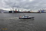 WS 25 am 16.9.2024, Hamburg, Elbe Höhe Altona / 
Leichtes Hafenstreifenboot der WSP Hamburg / Lüa 17,75 m, B 4,9 m, Tg 1,4 m / 1 MAN-Diesel 346 kW, 470 PS, 12 kn /gebaut 2003 bei Barthel Werft, Derben, Sachsen Anhalt /
