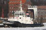 Schlepper Accurat (vormals VB Bremerhaven) IMO-Nummer:9045869 Flagge:Deutschland, Heimathafen:Hamburg Länge:31.0m Breite:10.0m, Baujahr:1993, Bauwerft:Peene Werft, Wolgast.