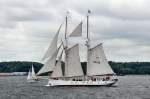  Joanna Saturna  Gaffelschoner auf der Kieler Woche.Lg. 34 m - Br.6 m - Segelflche 420 m2. Wurde 1903 in Holland gebaut - Heimathafen Uusikaupunki / Finnland 