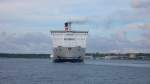 Hier sieht man Stena Scandinavica dann von vorne beim Wendemanver. Sommer 08
Weitere Bilder folgen!!!