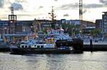 der Kleine und der Dicke  Schlepper Falckenstein und Kiel nebeneinander im Kieler Hafen am 04.09.09