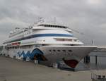MS Aida-Cara liegt im Hafen Kiel und fuhr dann wieder die Nord-Europa Tour Kiel-Kopenhagen-Kiel.(05.08.2011)