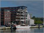 Am 18.09.2013 lag dieses 2 Master Segelschiff  APHRODITE  in Kiel vor Anker.