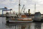 Museumsschiff Rettungskreuzer  Hindenburg  am 10.2.2014 im Kieler Hafen.