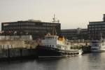 Oldtimer Schlepper  ODIN  am 10.2.2014 im Hafen Kiel.