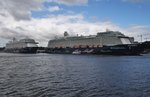 Mein Schiff-Treffen in Kiel. Die neue Mein Schiff 5 liegt am 6.7.2016 zusammen mit ihrem Schwesterschiff der Mein Schiff 4 im Ostseekai.