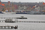 Segelschulschiff GORCH FOCK im Hafen vom Kiel (am 09.02.2015).