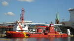 KIEL am 22.6.2009, Kiel, Hafen, Schwedenkai /  Feuerlösch- + Ölwehrschiff / Lüa 48 m, B (Spanten) 9,2 m, Tg max.