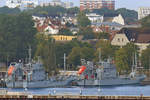 Die Oelauffangschiffe der Bundesmarine Y 1643 BOTTSAND und Y 1644 EVERSAND am 21.08.2020 in Kiel
