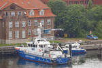 Polizeiboot FALSHÖFT am 19.7.2021 im Hafen von Kiel