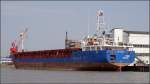 Die 2002 gebaute PRIDE (IMO 9252931) liegt am 10.04.2009 im Hafen von Leer. Sie ist 88 m lang, 11 m breit, hat eine GT von 2061 und ist auch zum Transport von 118 20-Fu-Container ausgerstet. Sie fhrt unter der Flagge von Gibraltar.