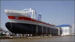 Am Neubau der FIVELBORG (IMO 9419280) bei Ferus Smit in Leer kann man schn die einzelnen Schiffsektionen erkennen. Am 10.04.2009 fehlten noch einige Sektionen. Aber am 16.06.2009 war Stapellauf, schn festgehalten in einem Film: 
http://www.youtube.com/watch?v=HPjQRAJazXY