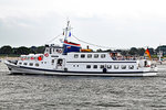 Fahrgastschiff FEODORA II (IMO 7229186) ex SVEN JOHANNSEN ex FRIEDRICHSORT am 11.09.2016 vor Lübeck-Travemünde.