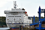 TOM SAWYER hat am Skandinavienkai in Lübeck-Travemünde festgemacht. Aufnahme vom 31.08.2016