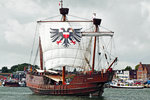 Kraweel LISA VON LÜBECK im Hafen von Lübeck-Travemünde.