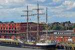 Segelschiff GUNILLA (IMO 5239515)am 27.08.2017 in Lübeck