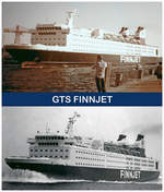 GTS FINNJET im Jahre 1977 bei Lübeck-Travemünde.