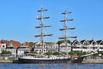Traditionsschiff MERCEDES (IMO 5156658) am 7.8.2018 im Hafen von Lübeck-Travemünde