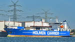 EXPORTER (IMO 8820860), Holmen Carrier, am 6.10.2018 im Hafen von Lübeck