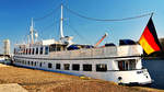 Fahrgastschiff MARITTIMA liegt am 7.April 2019 mal nicht an seinem gewöhnlichen  Stammplatz , sondern am Ostpreussenkai in Lübeck-Travemünde