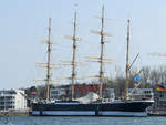 Das Segelschiff Passat ist in Travemünde ausgestellt.